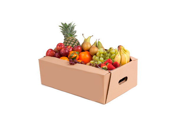 cajas de cartón para transportar fruta