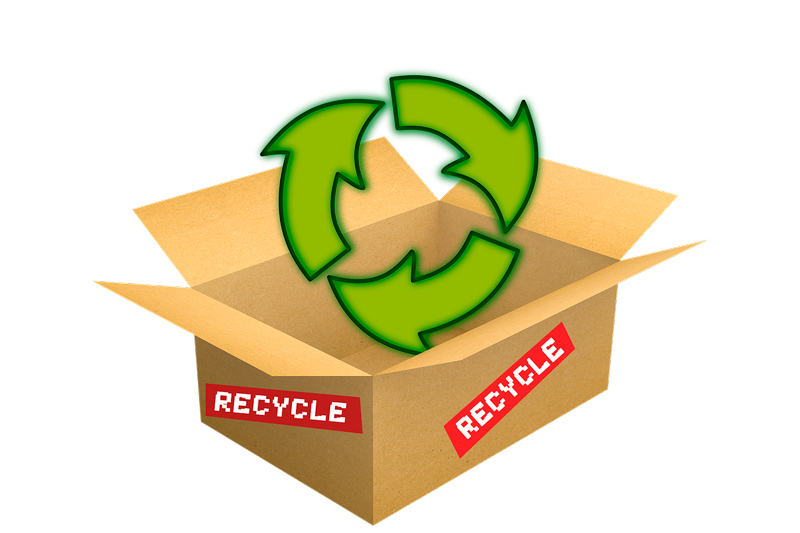 reciclar las cajas de cartón