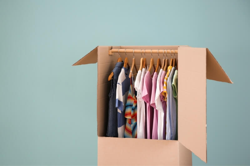 Cajas armario para el traslado de ropa